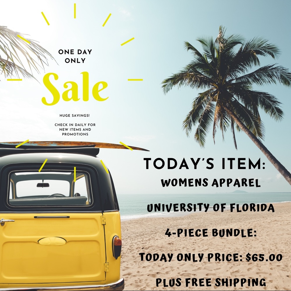 4-pc Univ. of FL Gators Women’s Apparel BUNDLE